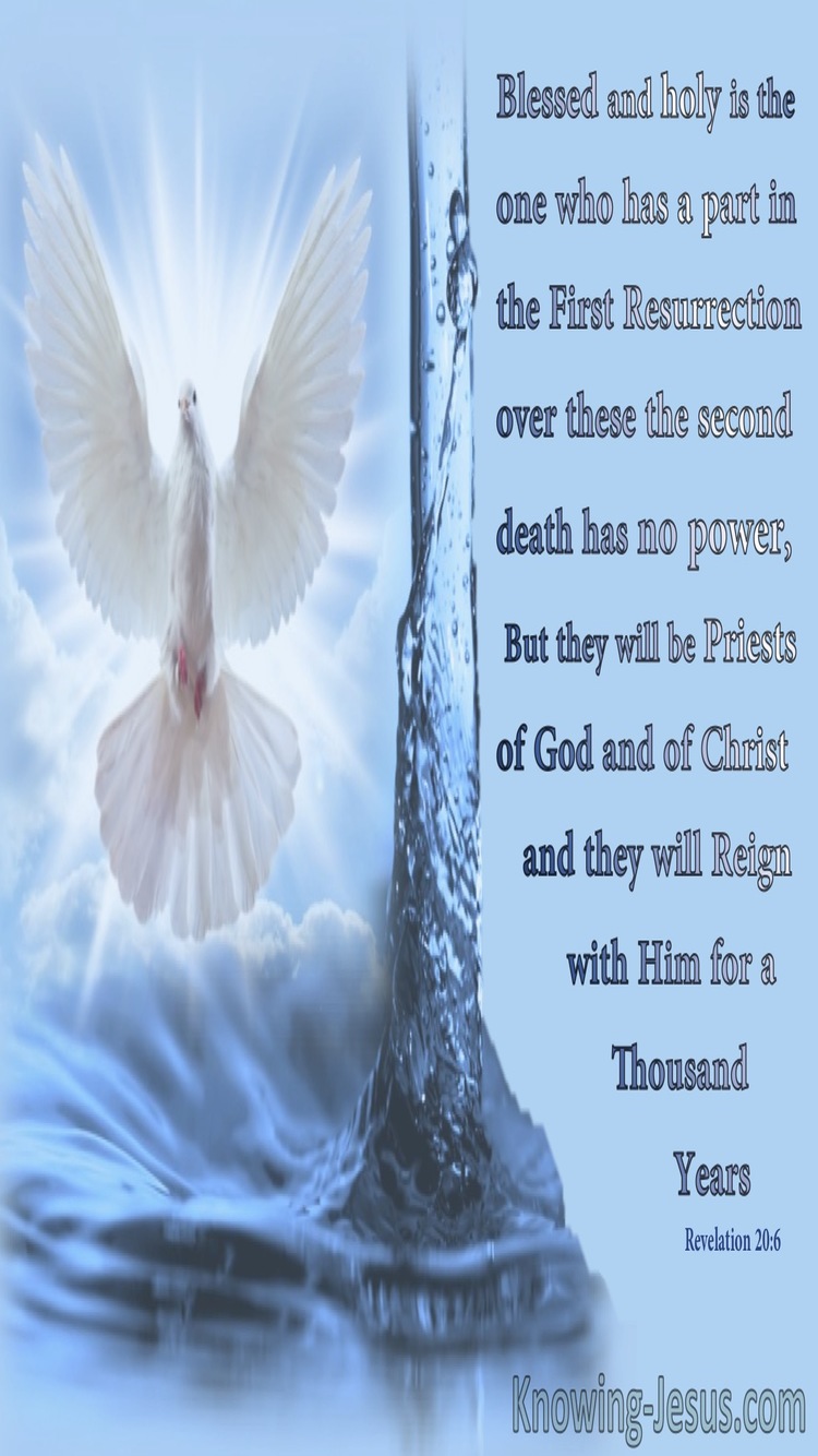 Revelation 20:6 The First Resurrection And TheSecond Death (blue)